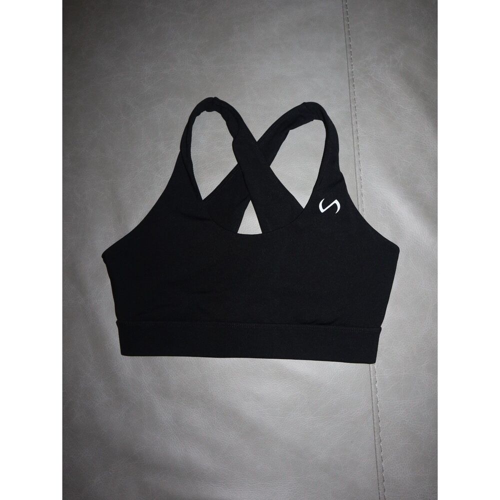 TLF (Take Life Further) black sports bra Small